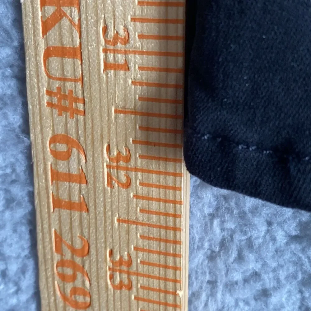 7 For All Mankind Jeans Womens 27x32 Kimmie Straight Leg Split Hem Black Jeans